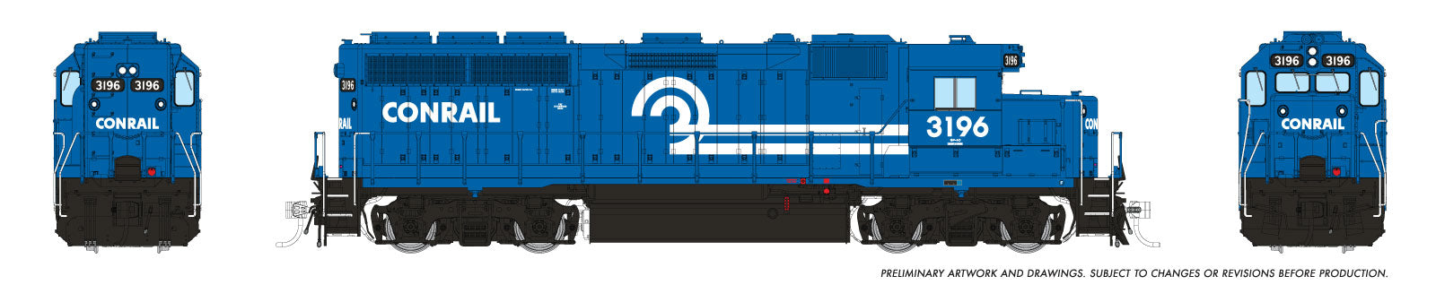 Rapido Ho Scale GP40 Conrail DCC Ready *Reservation*