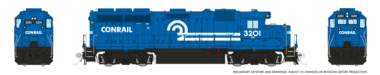 Rapido Ho Scale GP40 Conrail DCC & Sound *Reservation*