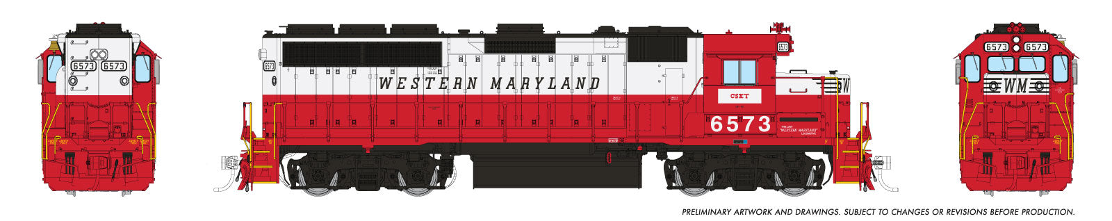 Rapido Ho Scale GP40 CSX — WM Patch #6573 DCC & Sound *Reservation*