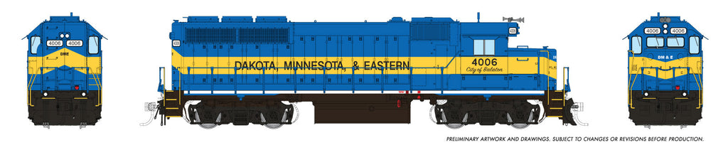 Rapido Ho Scale GP40 Dakota, Minnesota & Eastern W/ Front & Rear Ditchlights DCC & Sound *Reservation*