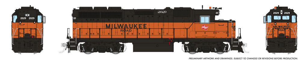 Rapido Ho Scale GP40 Milwaukee Road — Billboard DCC & Sound *Reservation*