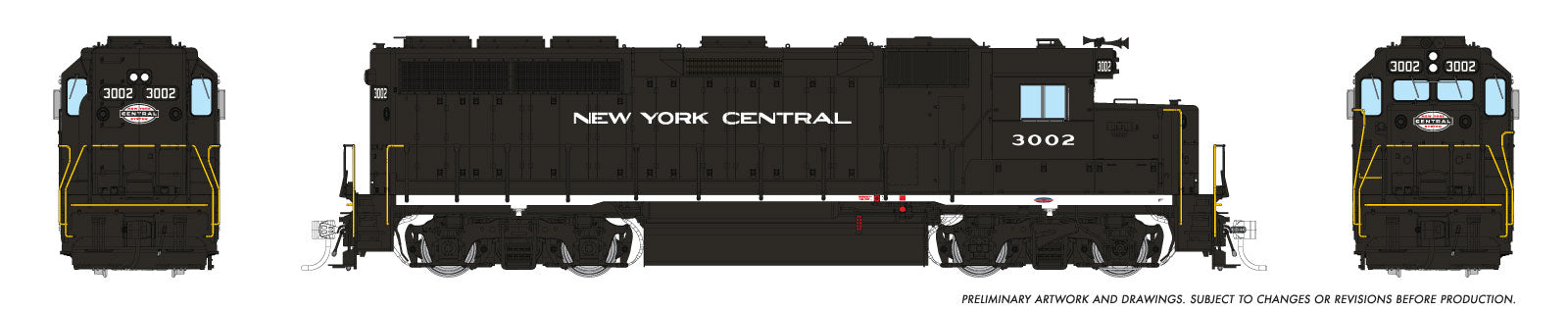 Rapido Ho Scale GP40 New York Centra DCC & Sound *Reservation*