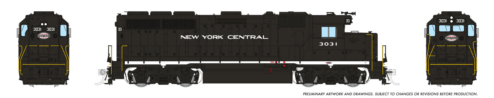 Rapido Ho Scale GP40 New York Centra DCC & Sound *Reservation*