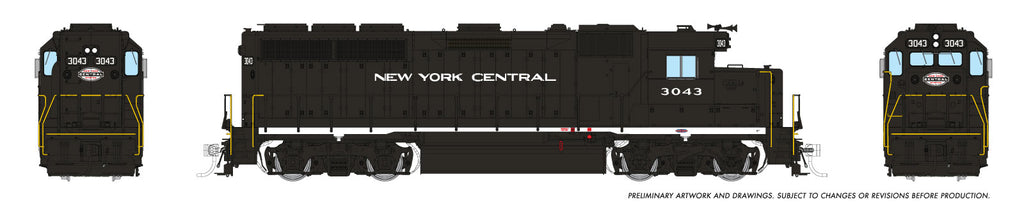 Rapido Ho Scale GP40 New York Centra DCC & Sound *Reservation*