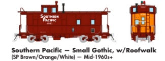 Rapido HO Scale Southern Pacific — Small Gothic, w/Roofwalk C-40-3 Caboose *Reservation*