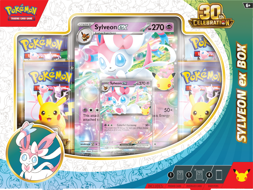 Pokémon TCG: 30TH CELEBRATION SYLVEON EX BOX *Reservation*