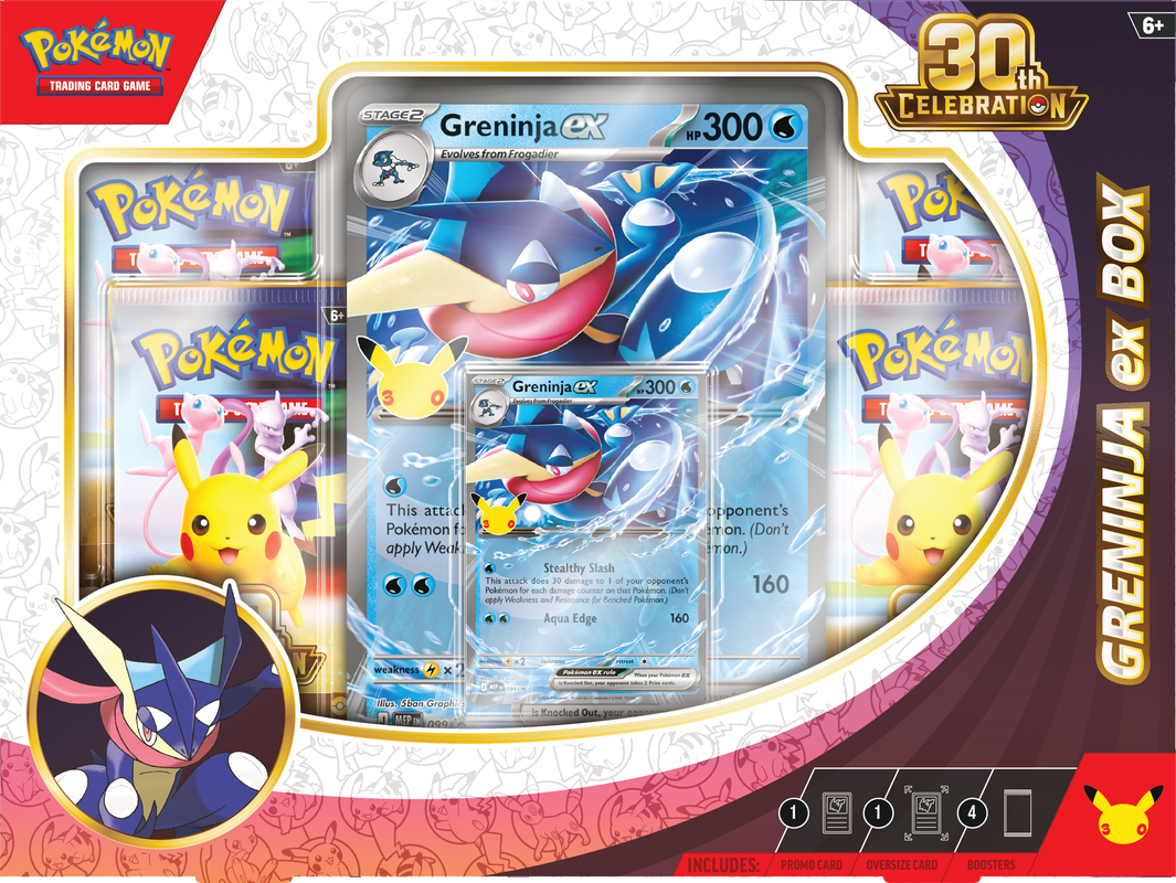 Pokémon TCG: 30TH CELEBRATION GRENINJA EX BOX *Reservation*