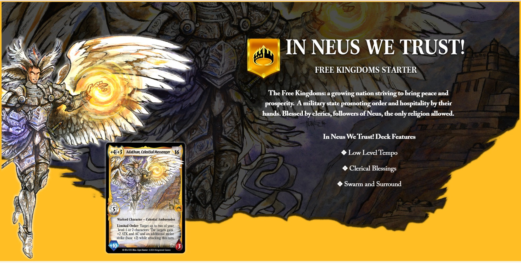 Warlord: Saga of the Storm: Into the Accordlands: Free Kingdoms Starter Deck