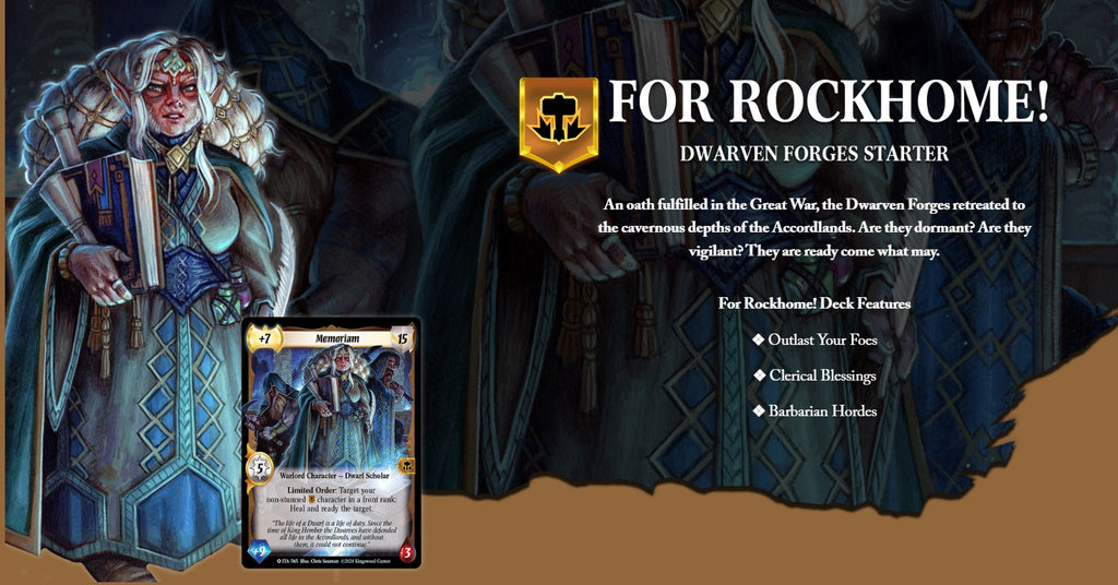 Warlord: Saga of the Storm: Into the Accordlands: Dwarven Forges Starter Deck