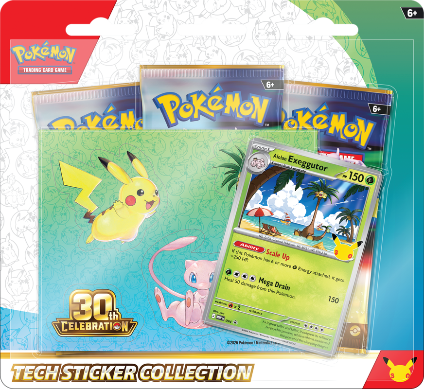 Pokémon TCG: 30TH CELEBRATION TECH STICKER COLLECTION *Reservation*