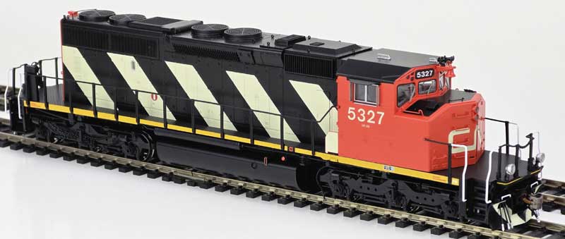Bowser Ho Scale GMDD SD40-2W CN Stripes (As delivered / No Snow Shields) DCC & Sound