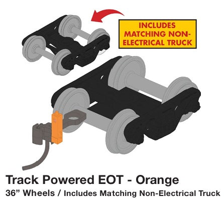 Track Powered EOT 36" Wheels Orange * Reservation*