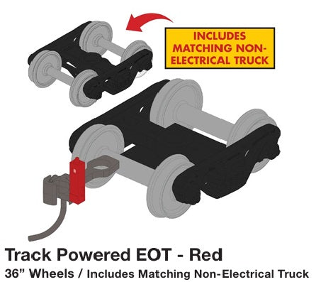 Track Powered EOT 36" Wheels Red *Reservation*