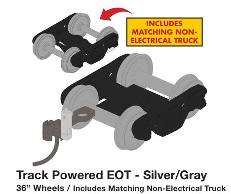 Track Powered EOT 36" Wheels Silver Grey * Reservation*