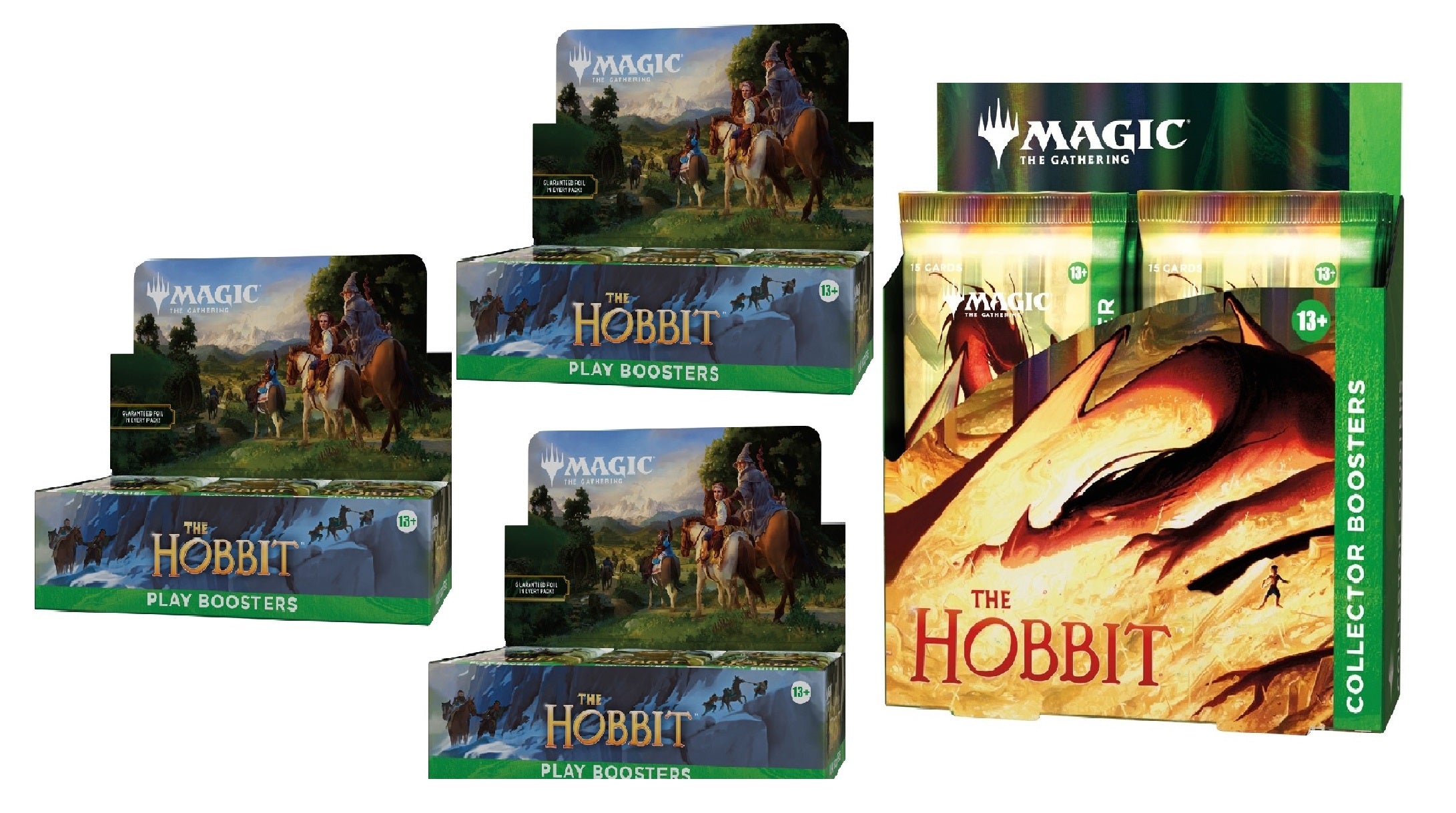 MTG THE HOBBIT COLLECTOR BOOSTER BOX & (3) BOOSTER BOX COMBO  *Reservation*