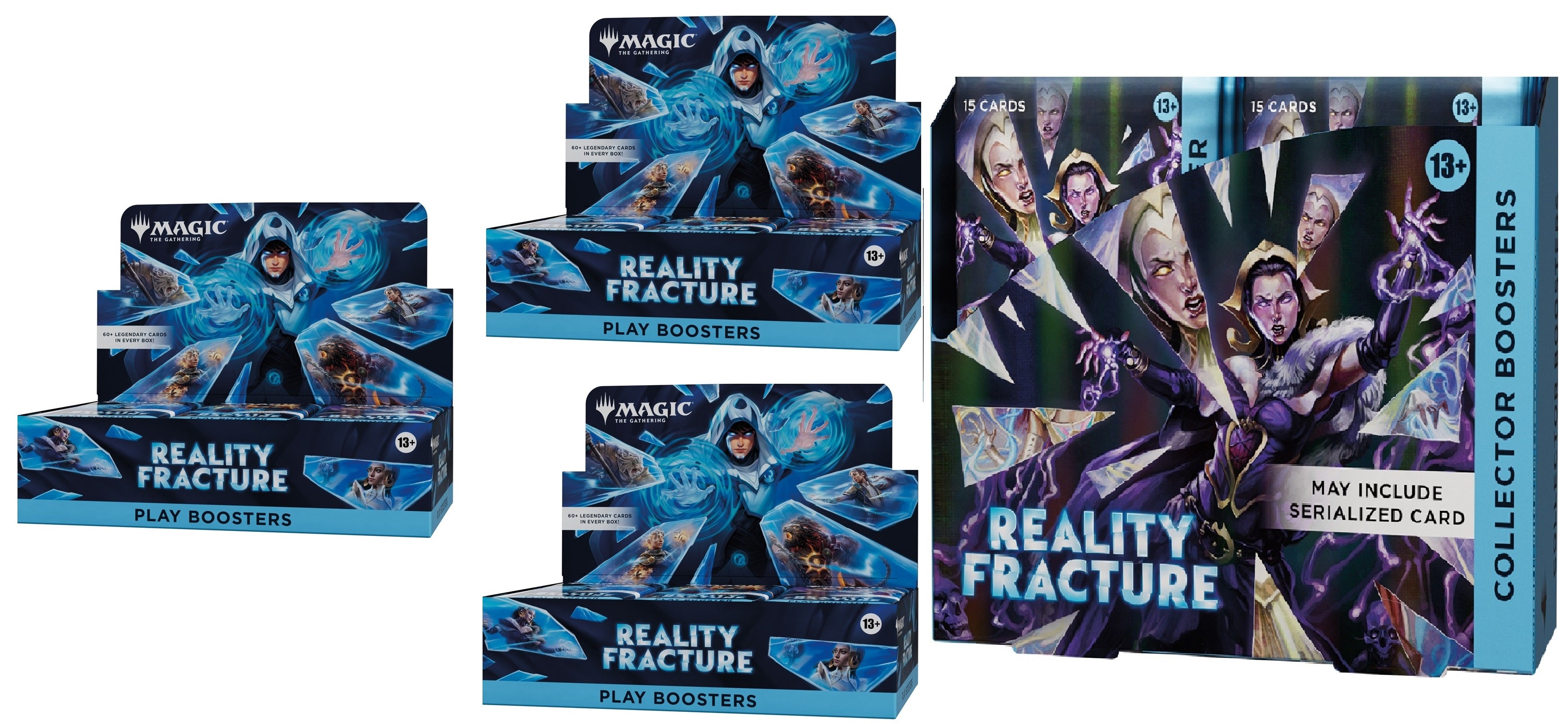 MTG REALITY FRACTURE COLLECTOR BOOSTER BOX & (3) BOOSTER BOX COMBO *Reservation*
