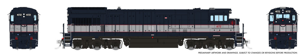 Rapido Ho Scale U34CH NJDOT — Bluebird Scheme / No Logos DCC Ready  *Reservation*
