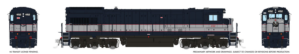 Rapido Ho Scale U34CH NJ TRANSIT / Bluebird Scheme / Nose Logo DCC Ready  *Reservation*