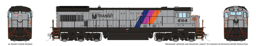Rapido Ho Scale U34CH NJ Transit DCC & Sound  *Reservation*
