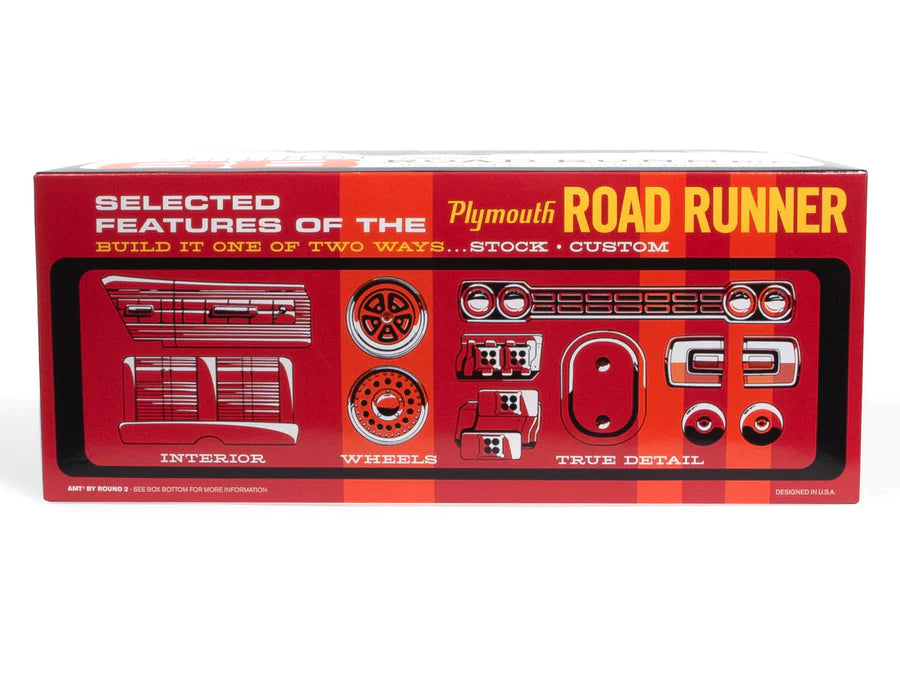 AMT 1968 PLYMOUTH ROAD RUNNER CUSTOMIZING KIT 1:25 SCALE MODEL KIT