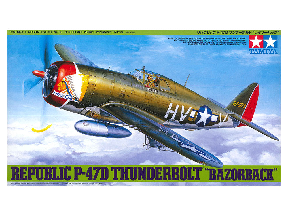 1/48 SCALE REPUBLIC P-47D THUNDERBOLT® "RAZORBACK"