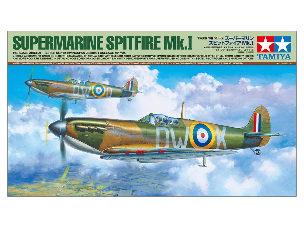 1/48 SCALE SUPERMARINE SPITFIRE MK.I