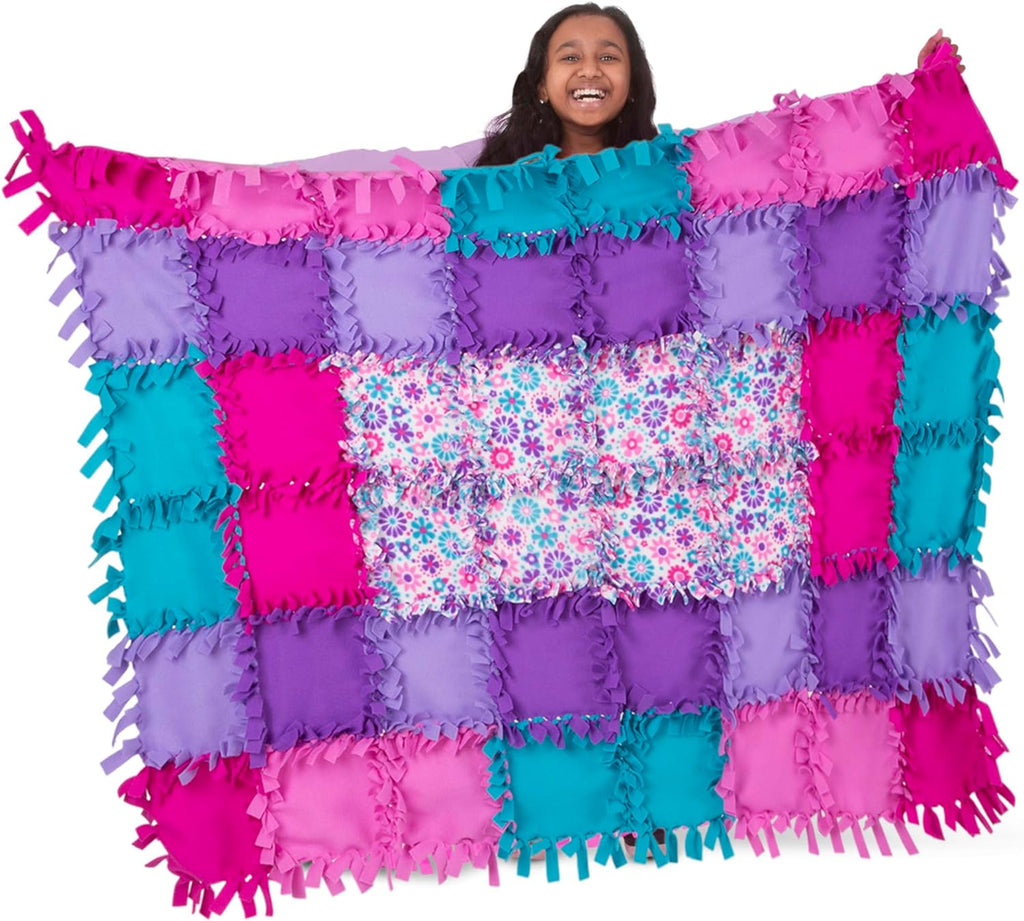 Melissa & Doug Created by Me! Flower Fleece Quilt
