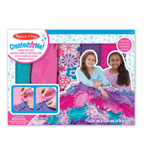 Melissa & Doug Created by Me! Flower Fleece Quilt