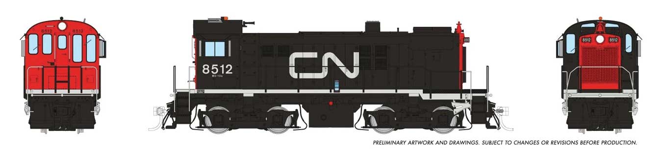 Rapido Ho Scale Canadian National S-13 Noodle Scheme DCC & Sound *Reservation*