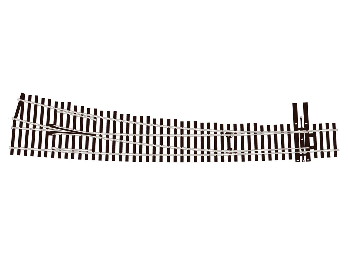 Peco SL-8376 Ho Scale Code 83 #7 Right Hand Hand Double Curved Turnout