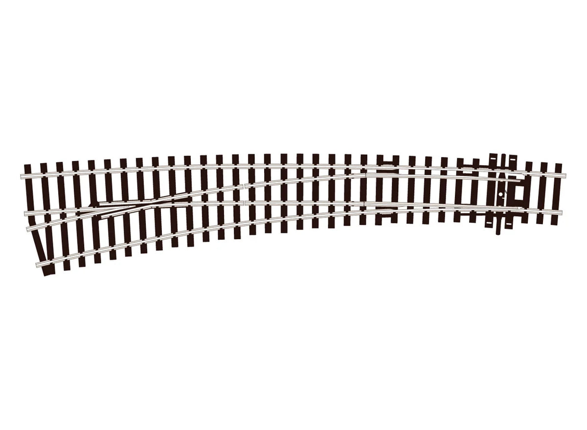 Peco SL-87 Ho Scale Code 100 Double Curved Left Hand Turnout