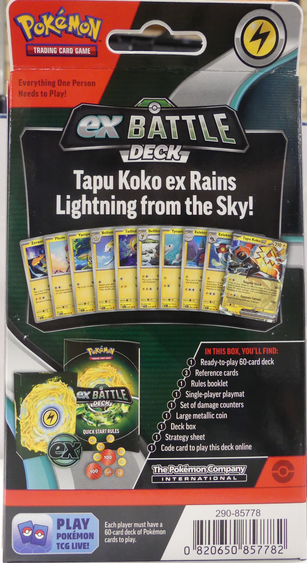 Pokemon Tapu Koko EX Battle Deck