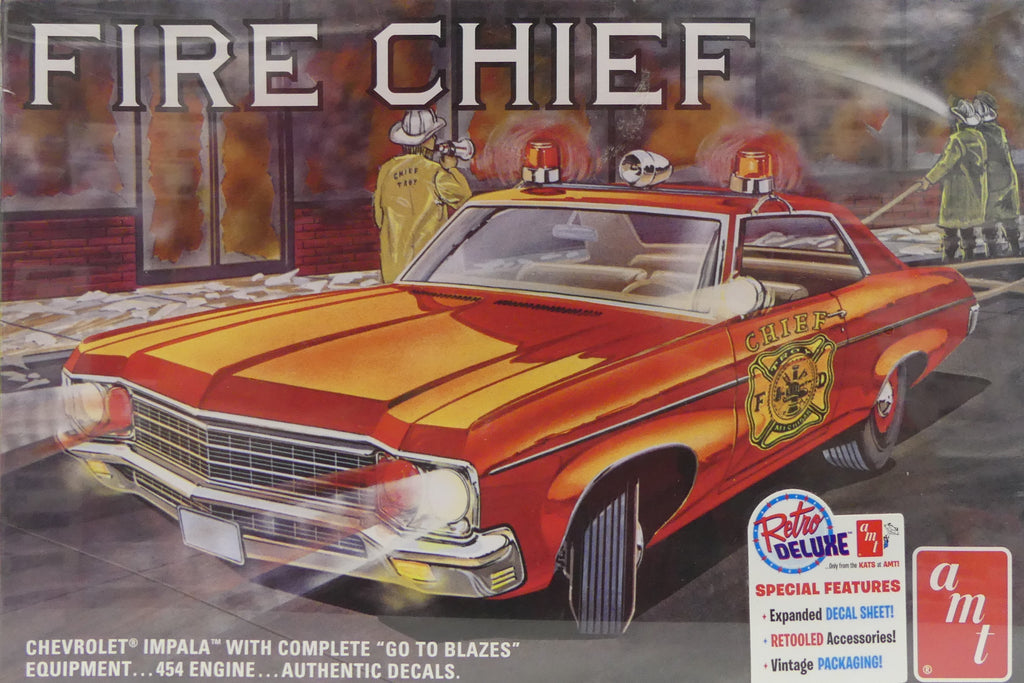 AMT 1970 Chevy Impala Fire Chief 1:25 Scale Model Kit