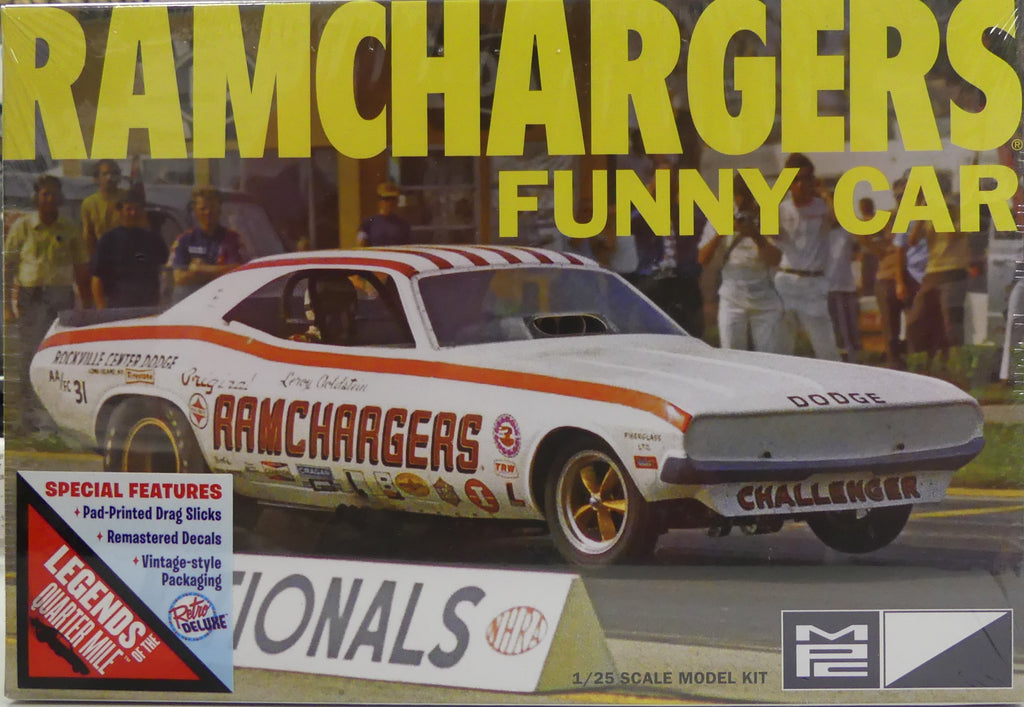 MPC RAMCHARGERS DODGE CHALLENGER FUNNY CAR 1:25 SCALE MODEL KIT