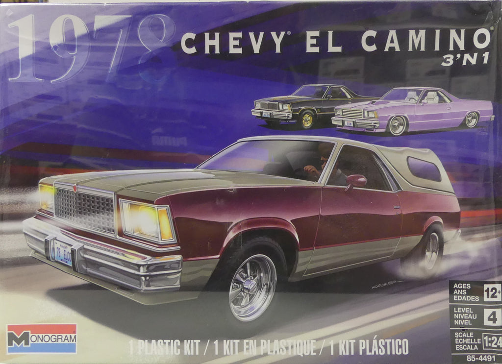 Revell 1/24 1978 Chevy El Camino 3'N1