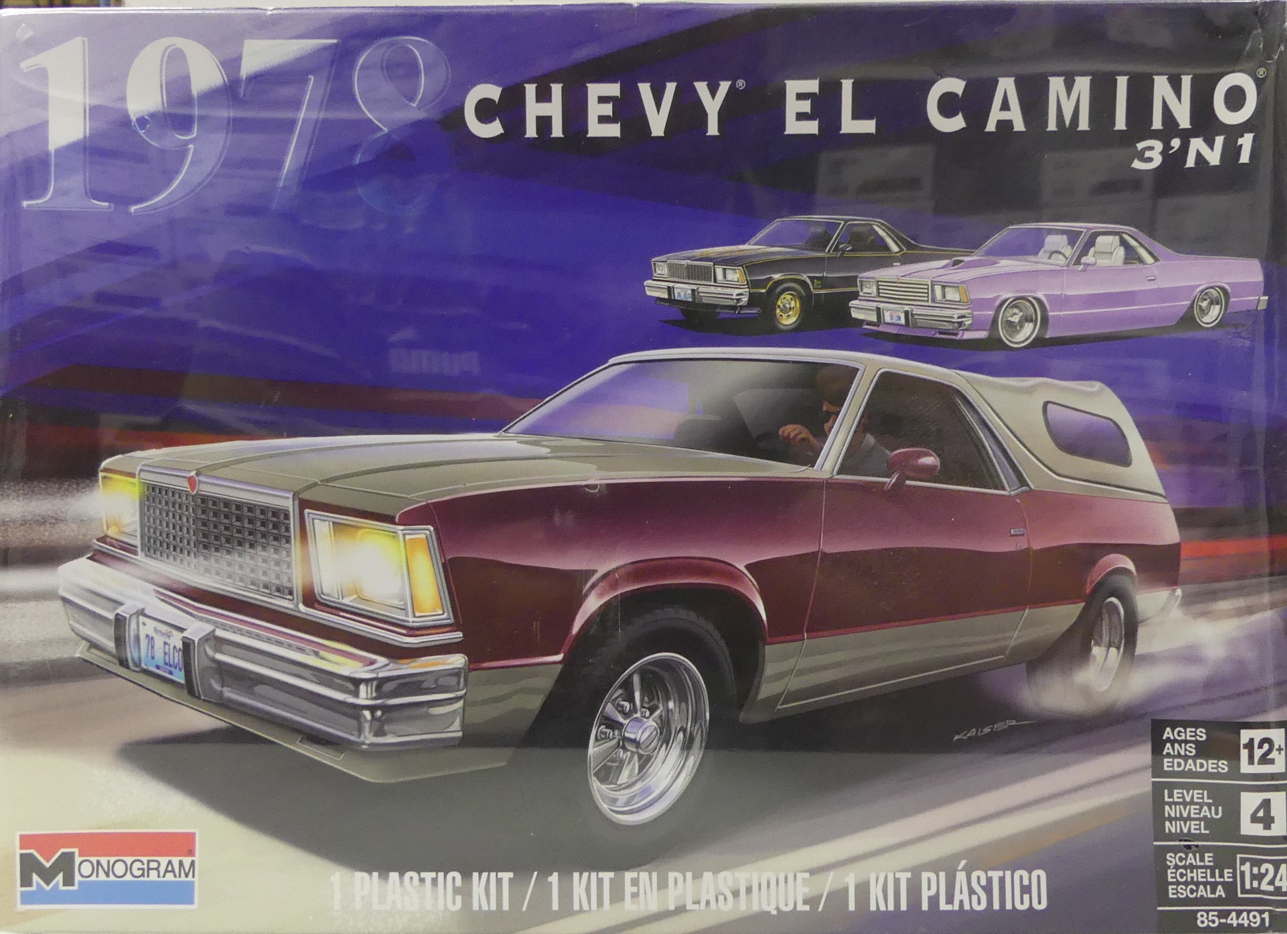 Revell 1/24 1978 Chevy El Camino 3'N1