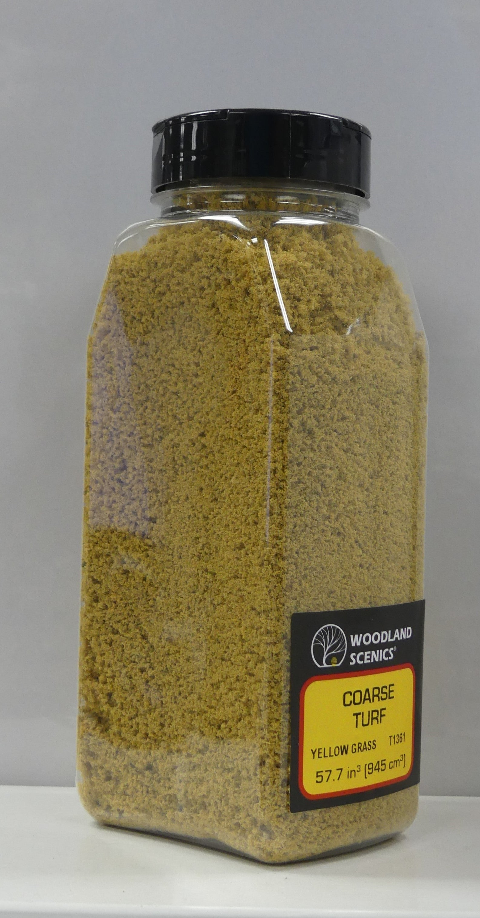 Woodland Scenics Course Turf Shaker - 32oz - Yellow Grass