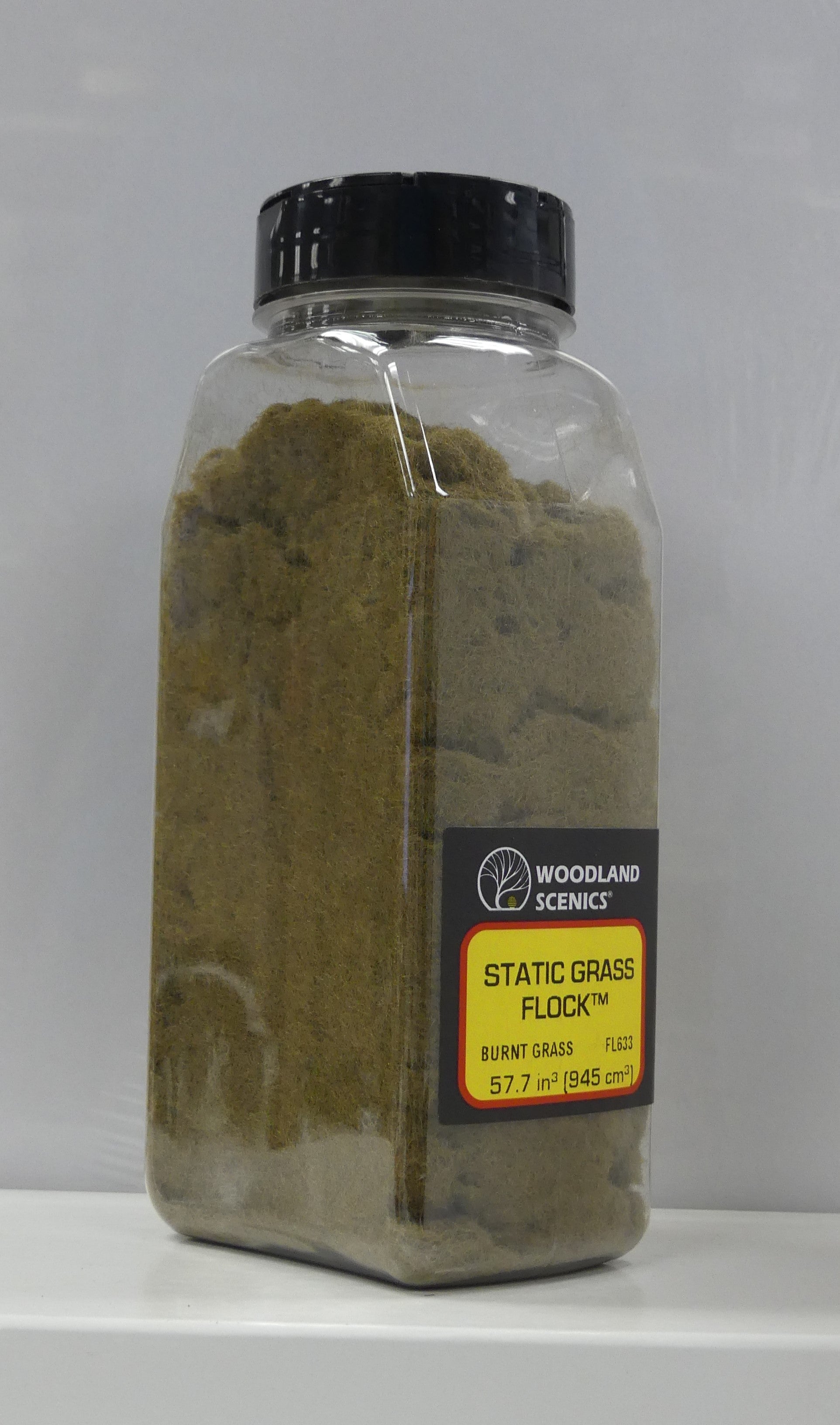 Woodland Scenics Static Grass Flock Shaker - 32oz - Burnt Grass