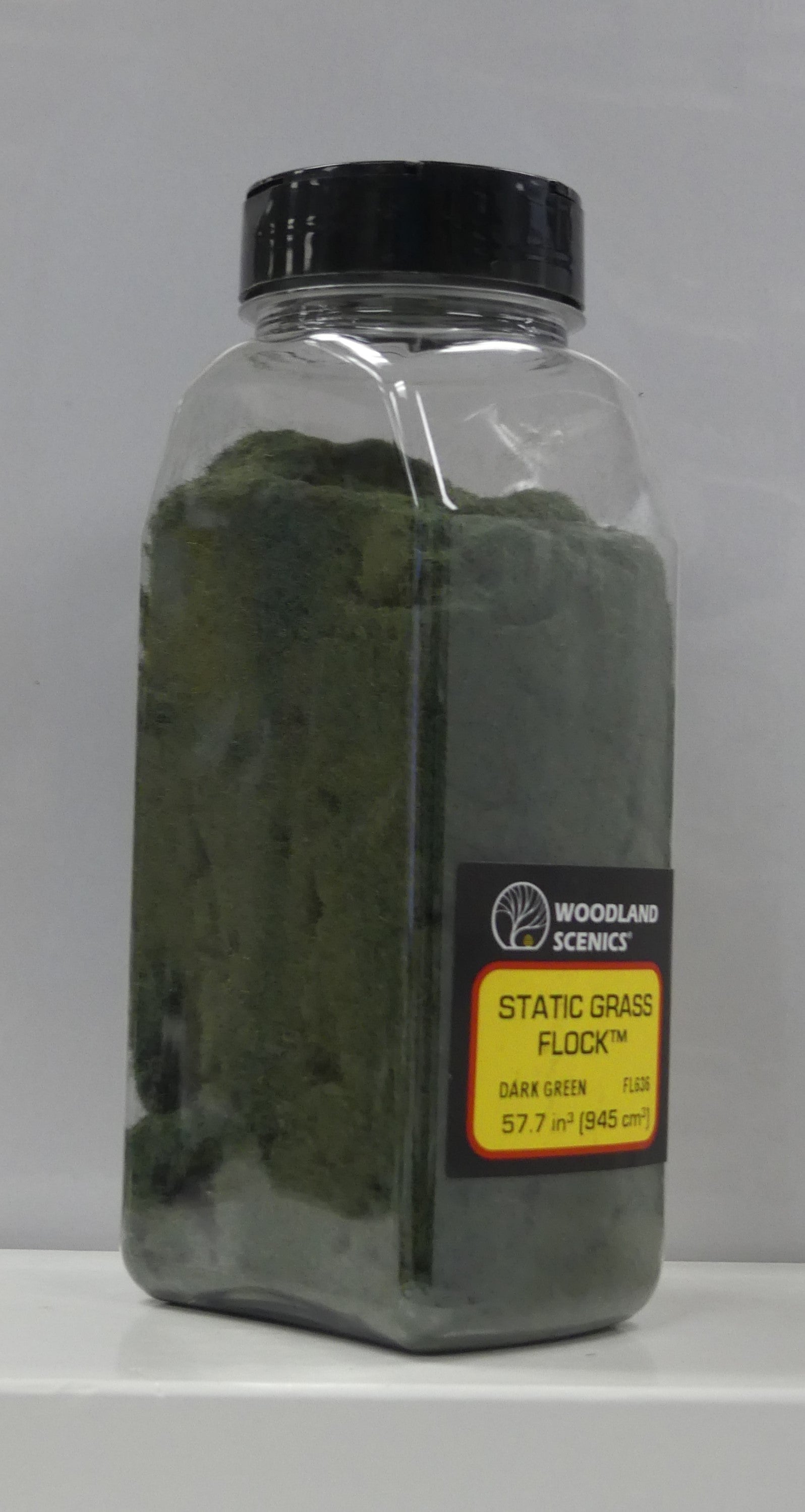 Woodland Scenics Static Grass Flock Shaker - 32oz - Dark Green