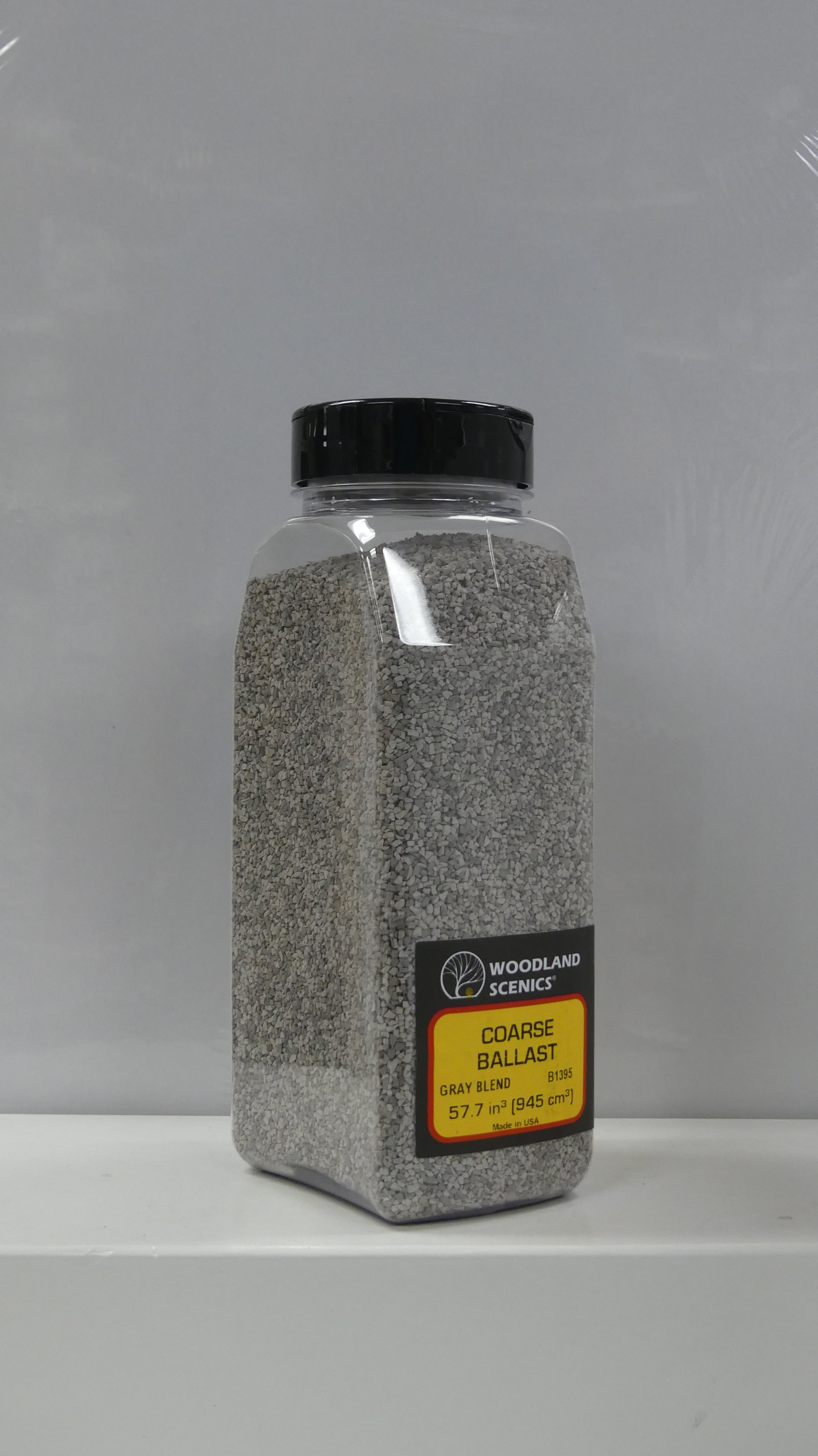 Woodland Scenics Ballast Shaker - 32oz - Coarse Grey Blend