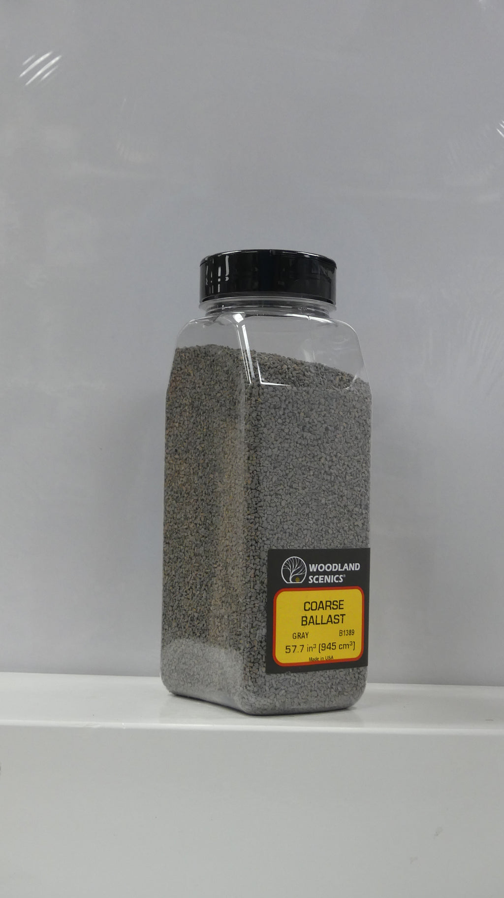 Woodland Scenics Ballast Shaker - 32oz - Coarse Grey