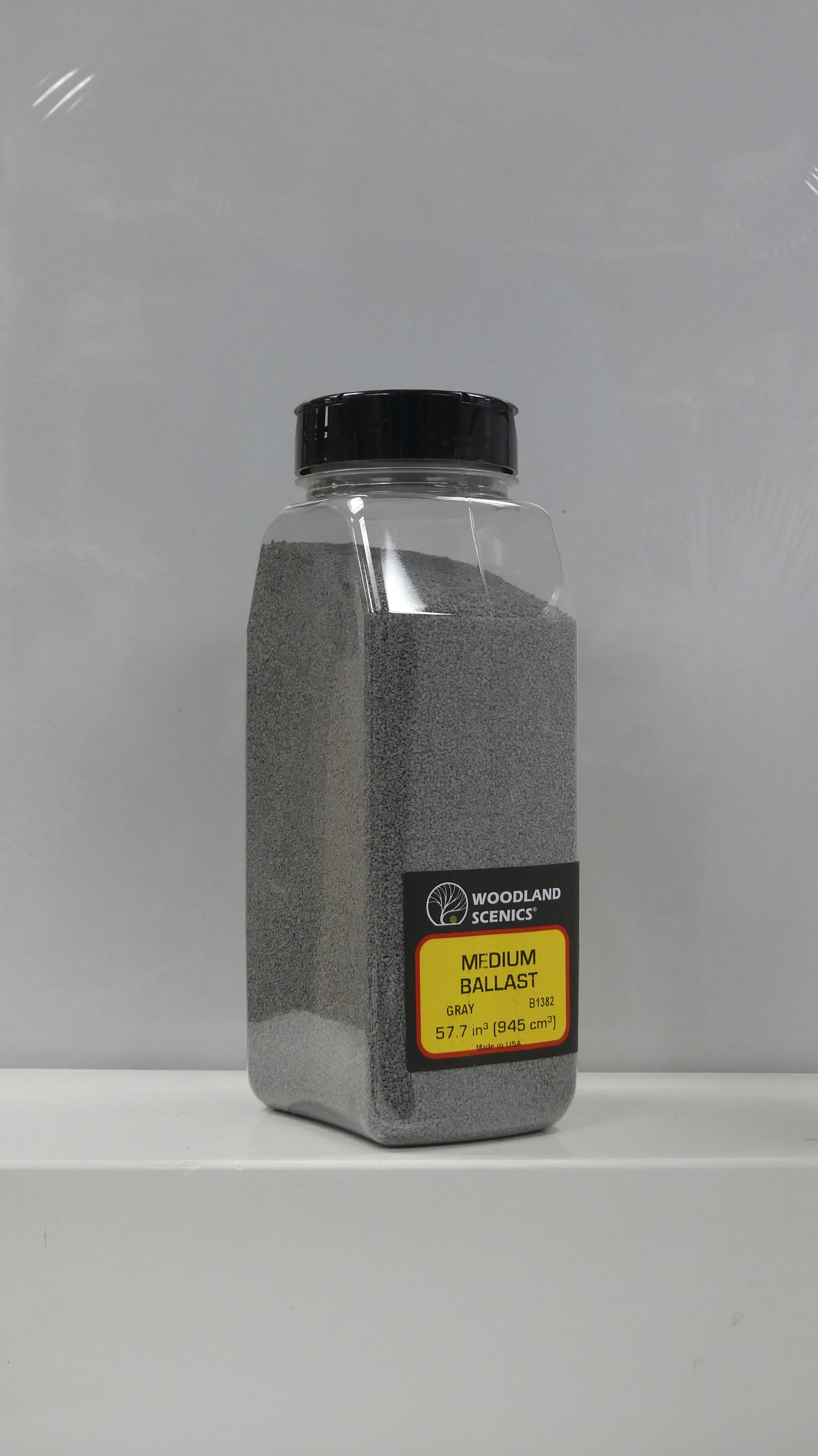 Woodland Scenics Ballast Shaker - 32oz - Medium Grey