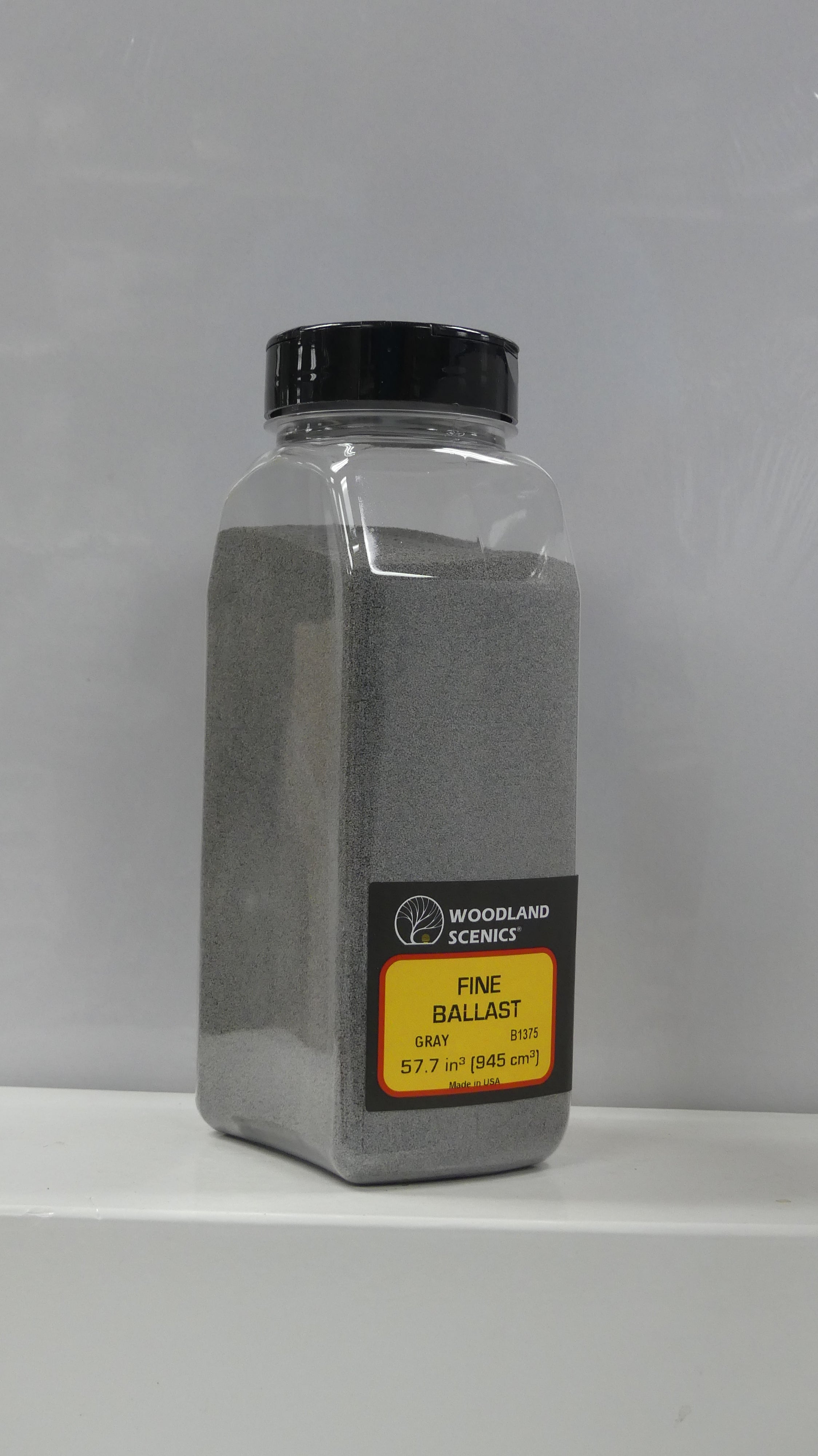 Woodland Scenics Ballast Shaker - 32oz - Fine Grey