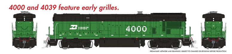 Rapido Ho Scale B30-7A Burlington Northern (Smooth Hood)  DCC Ready *Reservation*