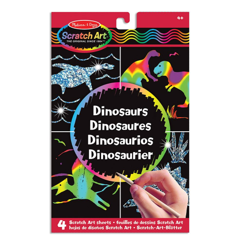 Melissa and Doug Bookmark Scratch Art Dinosaurs
