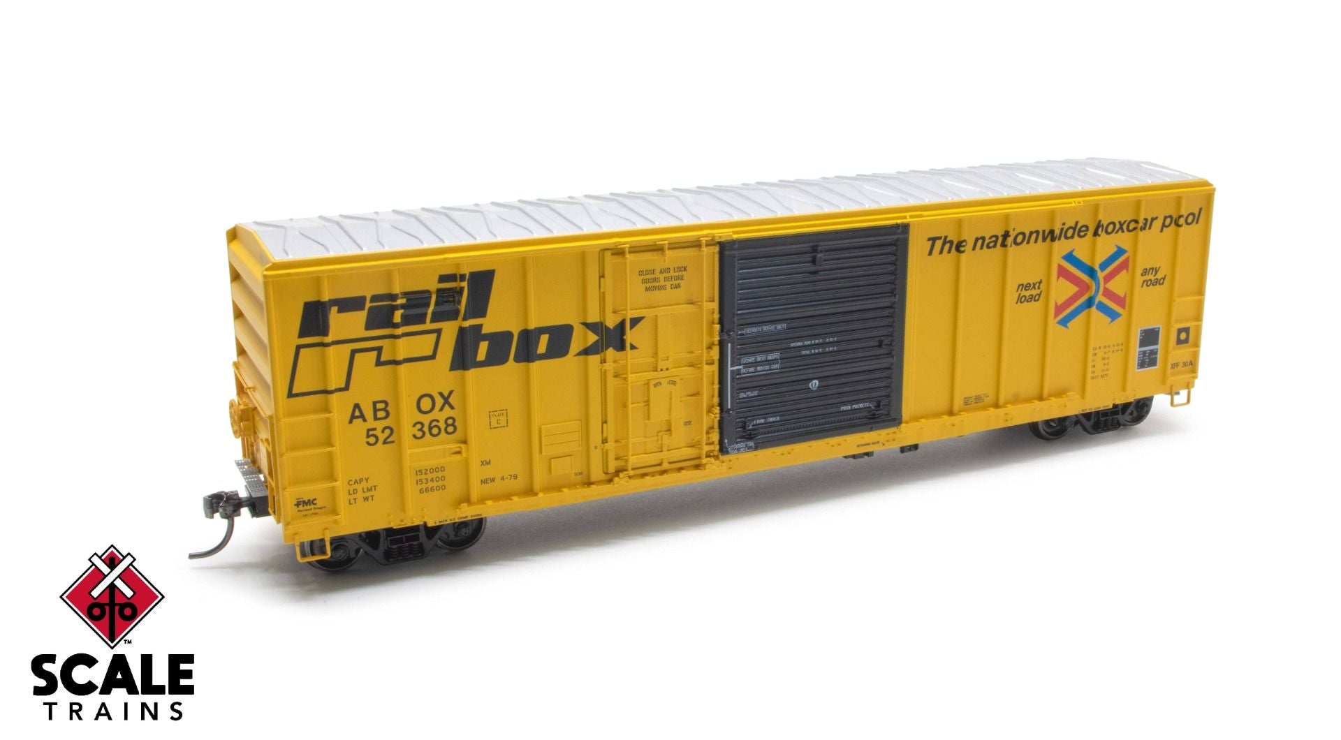ExactRail Evolution HO Scale FMC 5277 Combo Door Boxcar, Railbox/Repai ...
