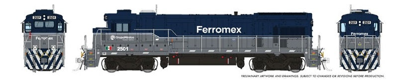 Rapido Ho Scale B23-7 Ferromex W/ Ditchlights & Window Screens # 2501 DCC Ready *Reservation*