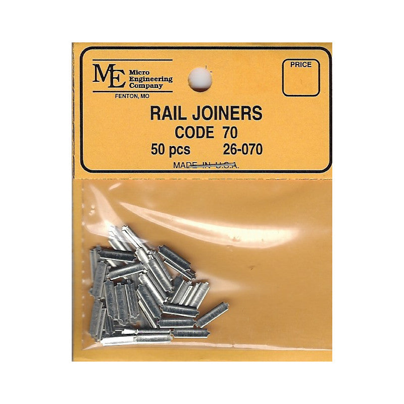 Micro Engineering Ho Scale Code 70 Rail Joiners
