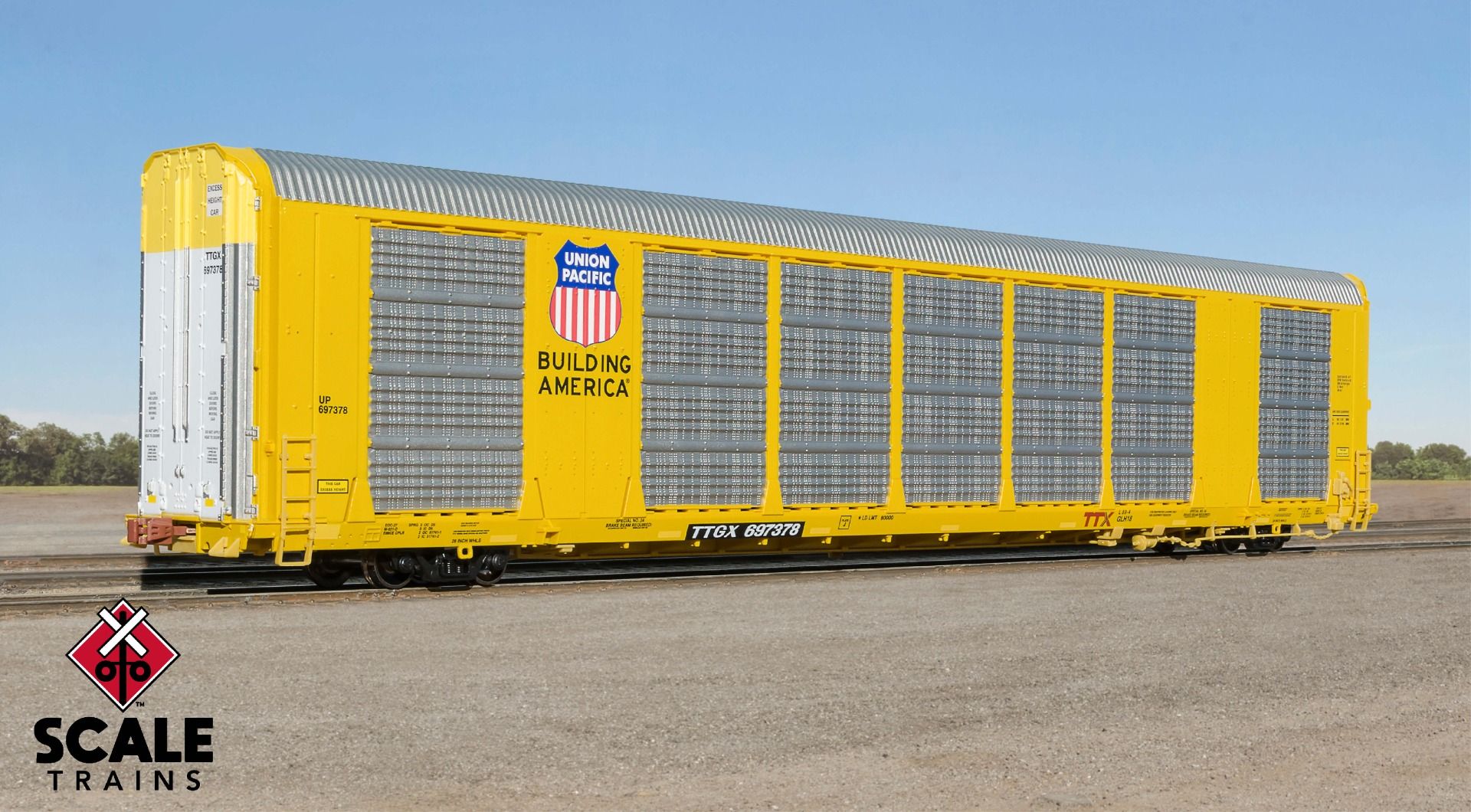 Scaletrains Operator HO Scale Gunderson Multi-Max Autorack, Union Pacific/Building America/TTGX