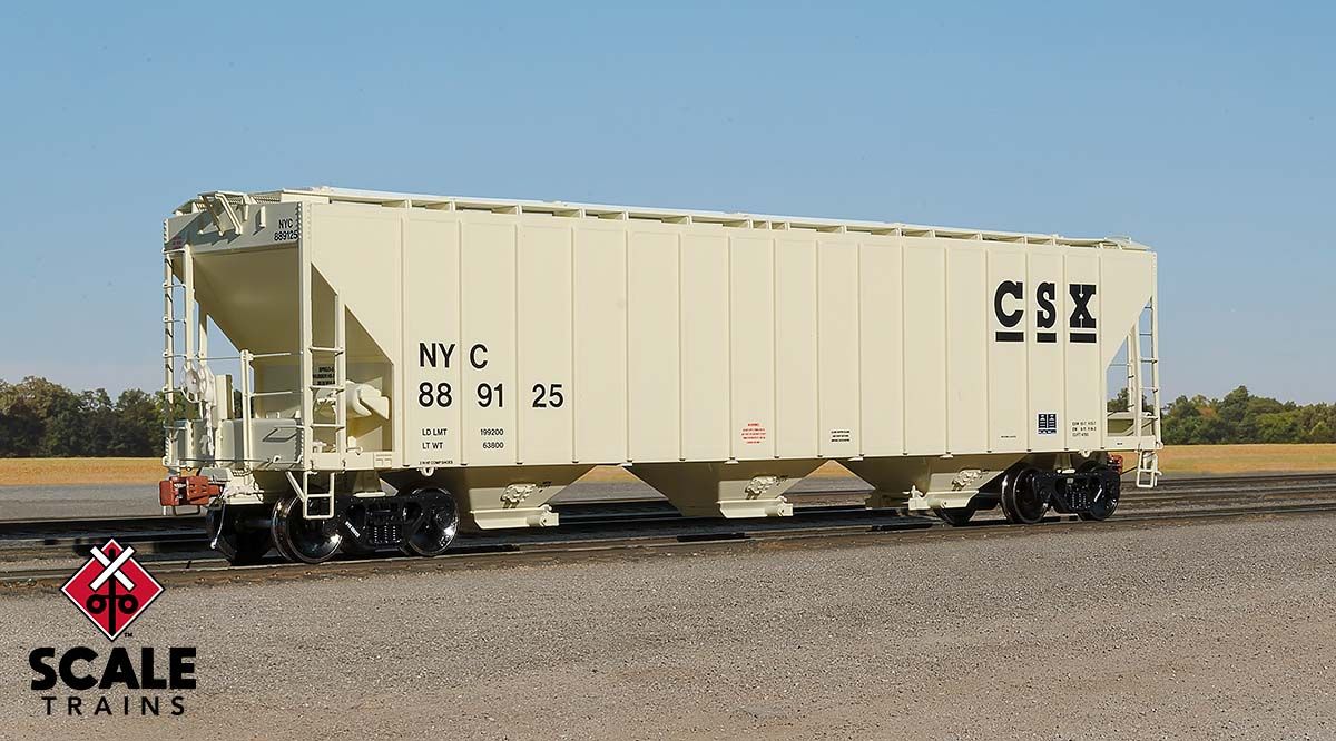Rivet Counter HO Scale Pullman-Standard 4785 Covered Hopper CSX